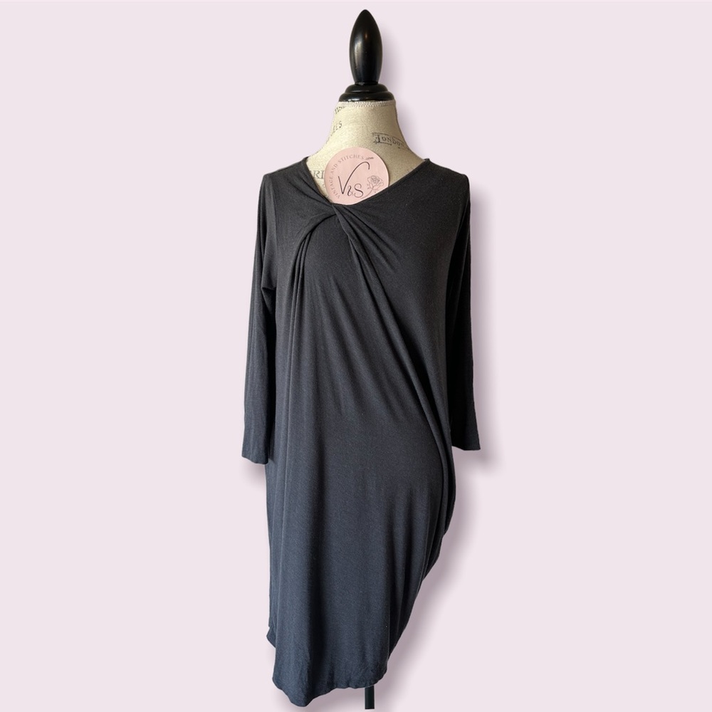 Hatch Maternity Long Sleeve Heather Gray Dress 1 Small